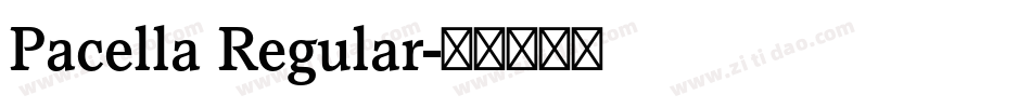 Pacella Regular字体转换